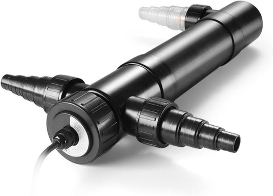 Flexzion Pond UV Lights for Outdoor Ponds - 36W Large Light, 9246-Gal Capacity, 4500L/H UV Pond Clarifier for Outdoor Ponds, Clears Water in Days (CUV-136)