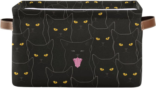 Cat Rectangular Storage Basket Organizer Bin Shelf Baskets For Clothes Gifts For Home Office Dorm