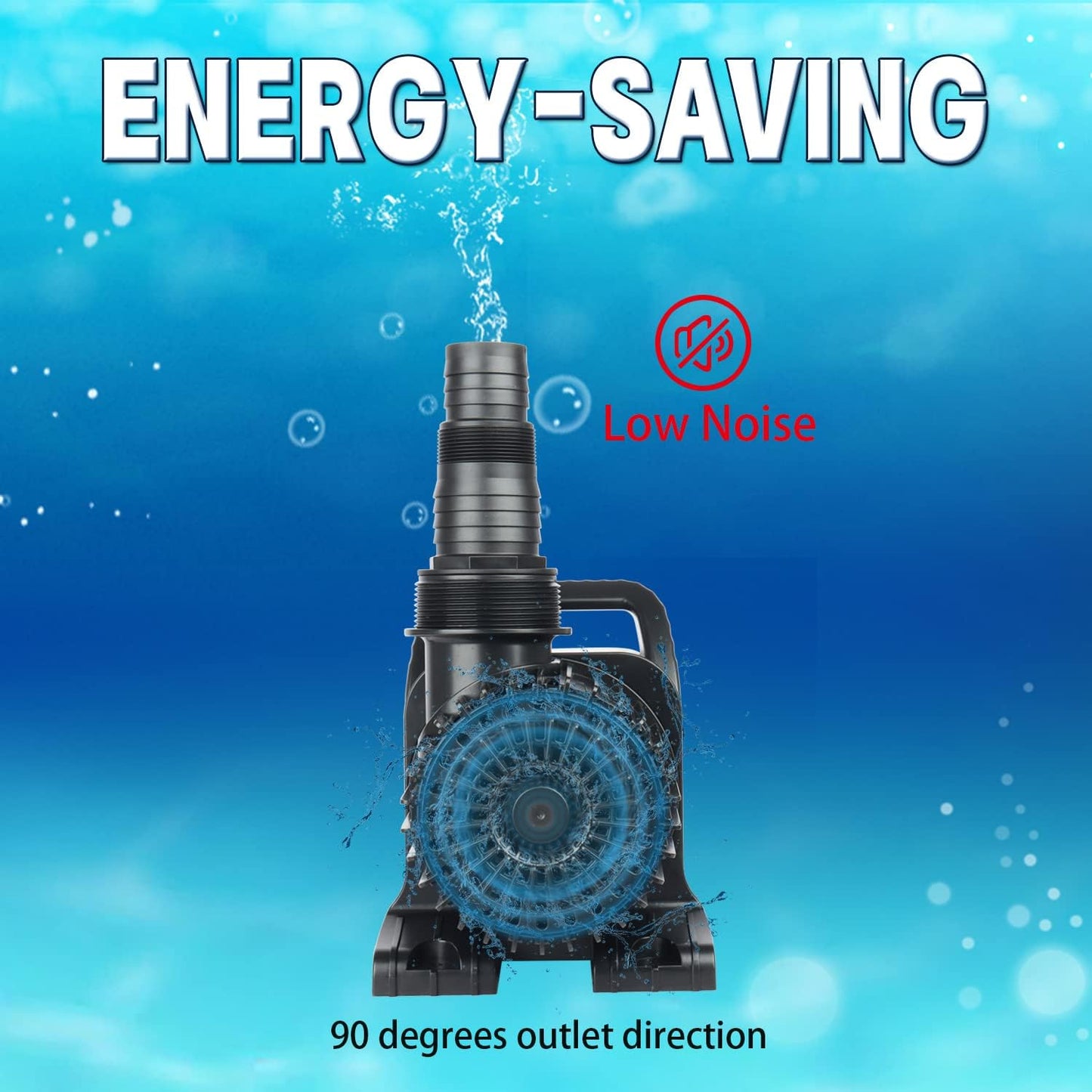 WaterRebirth (12000GPH, UL Listed) PS- High Flow Submersible Water Pond Pump - Water Fountain Aquarium UL listed (12000GPH-850W)