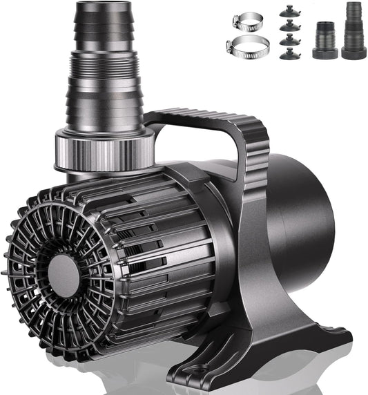 WaterRebirth (7000GPH-320W, UL listed) Large Fountain Submersible Water Pond Sump Pump Aquarium Electric Waterfall Pump Outdoor PS- 7000