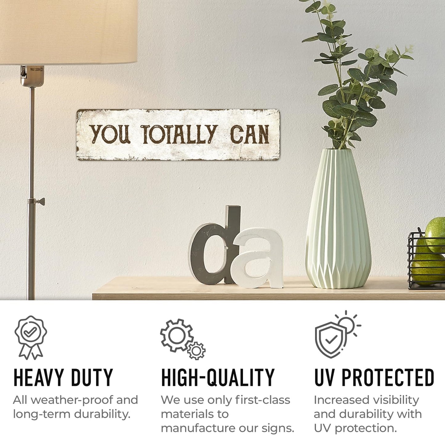 Rustic Custom Sign, Personalized Metal Signs, Gift for Him Men Dad, Man Cave, Indoor and Outdoor Use 3x12 Inches, ACM, Fade Resistant, Made in USA by Sigo Signs