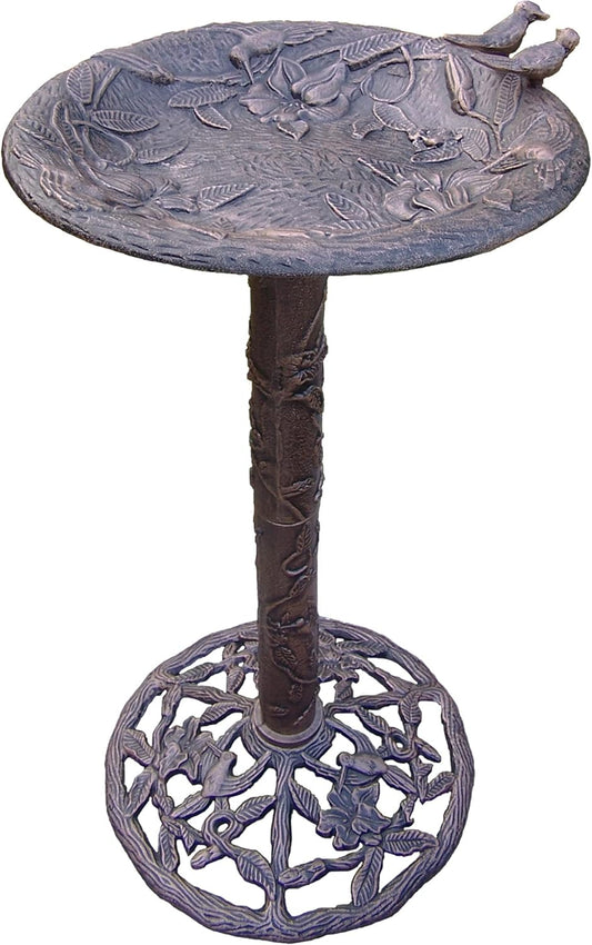 Oakland Living Hummingbird Bird Bath, Antique Bronze