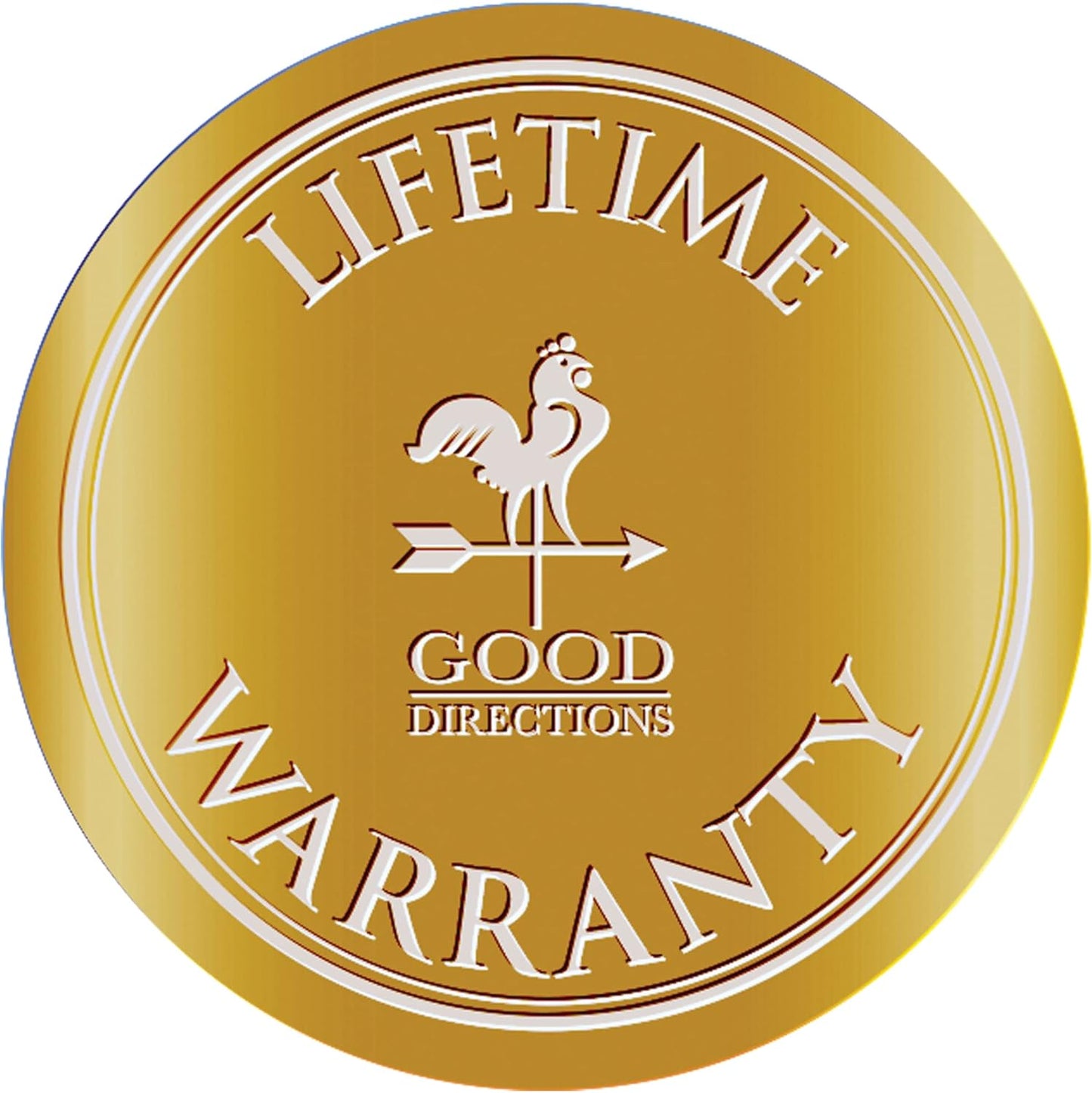 Good Directions BBG18 Copper Bird Bath, Includes Garden Pole, 18” Diameter Basin, Polished Copper