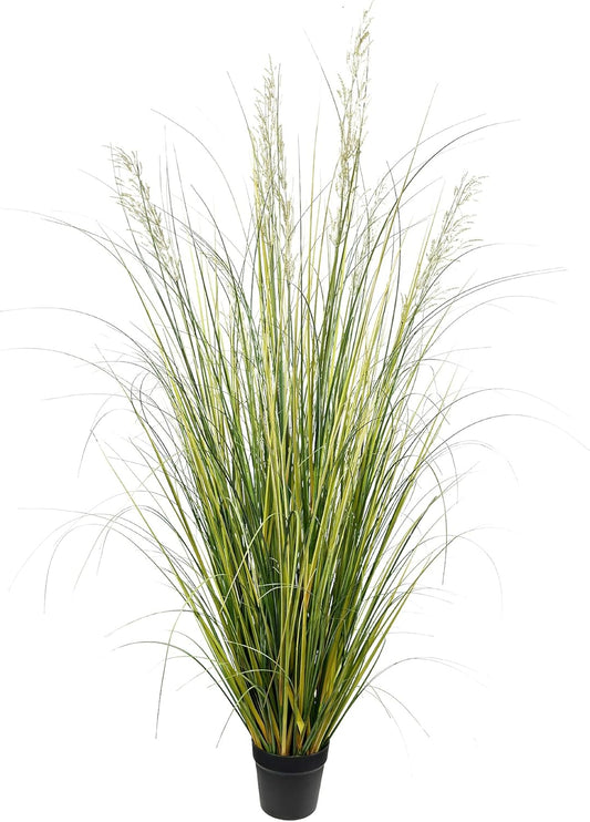 Artificial Plant 5ft Tall Artificial Grass Plant,Faux Plants Indoor Home Decorative Artificial Plants & Flowers in Pot Fake Plant, House Plant Indoor