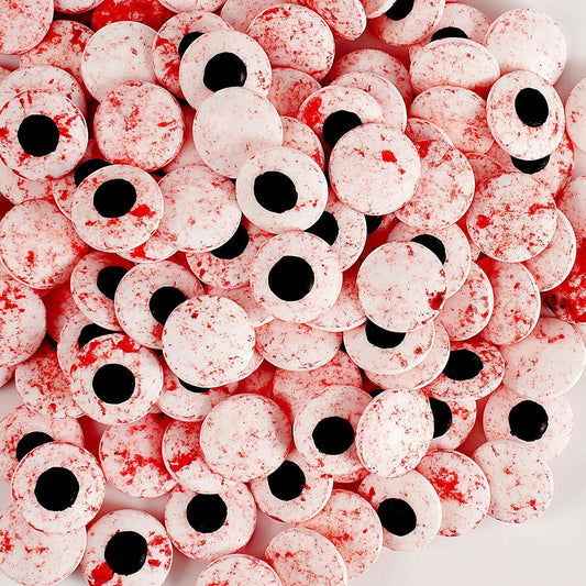 Kasvan Candy Eyeballs - Edible Bloody Red Eyes 85g/3 Oz, Halloween Sprinkles, Baking Cake Decorations, Ice Cream Toppings and Cookie Decorating, Wedding Party Chirstmas Supplies